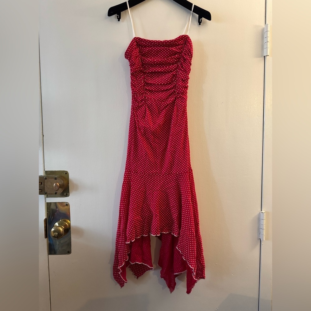 Cute Y2K 90s polka dot vintage fairy dress by City Triangles - Picture 1 of 6
